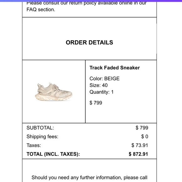 Faded Balenciaga Tracks - Picture 2 of 2